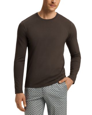 Hanro - Cotton Solid Long Sleeve Pajama Tee