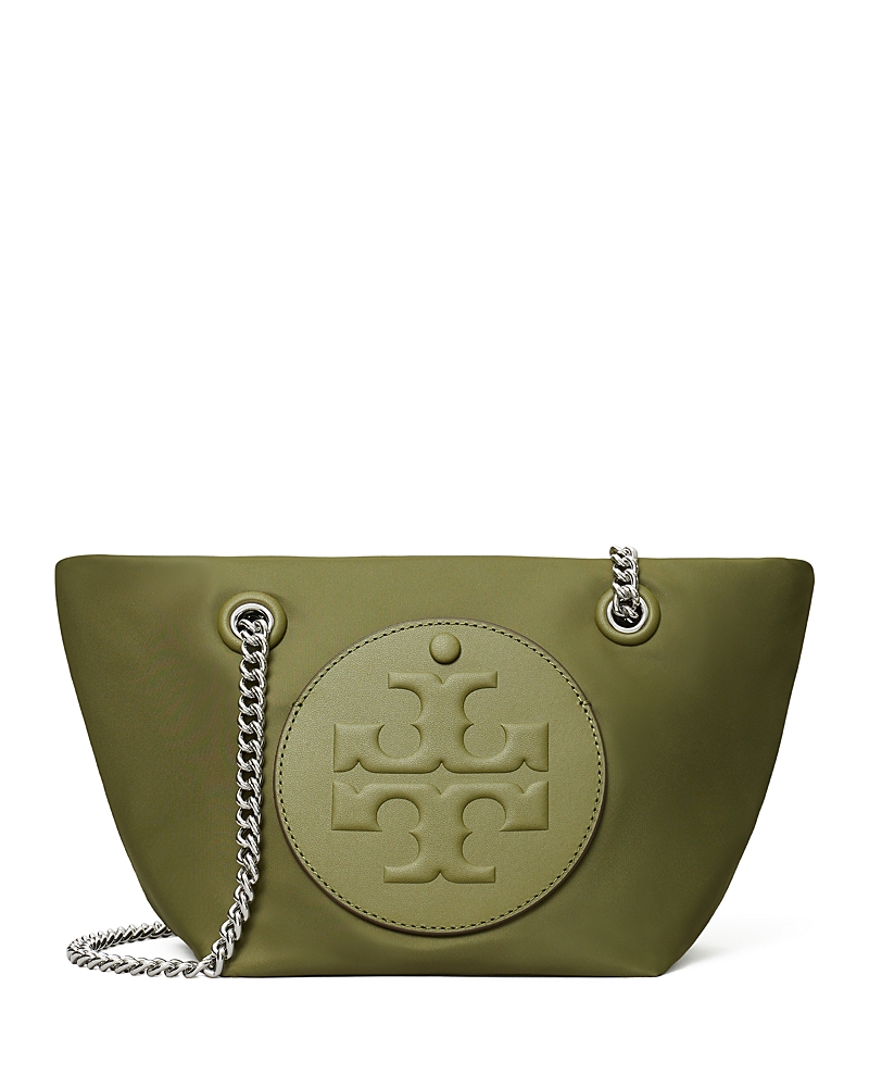 Tory Burch Ella Chain Small Crossbody In Green