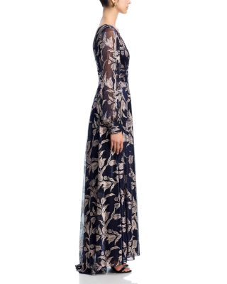 Metallic Leaf Gown - Exclusive