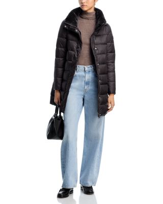 Dalea Faux Fur Trim Puffer Coat