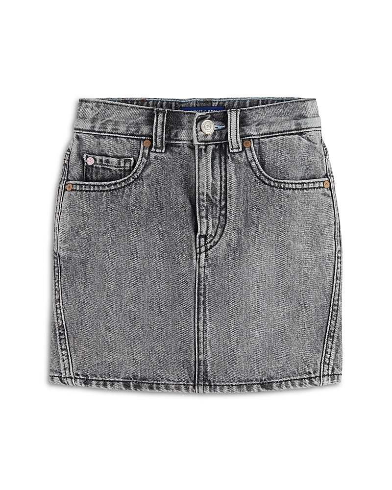 Scotch & Soda Girls' Denim Miniskirt in Medium Grey - Little Kid, Big Kid