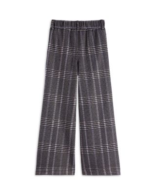 Girls' Wide Leg Checked Pants - Little Kid, Big Kid