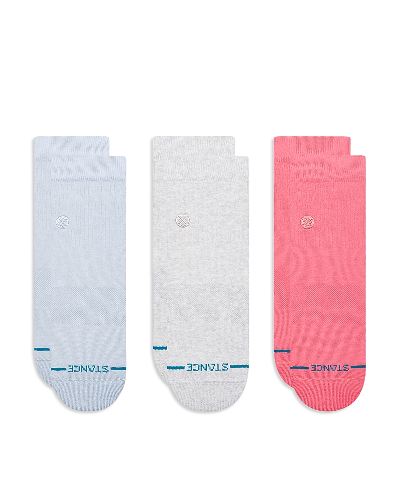 Stance Icon Assorted 3-pack Quarter Socks In Purple
