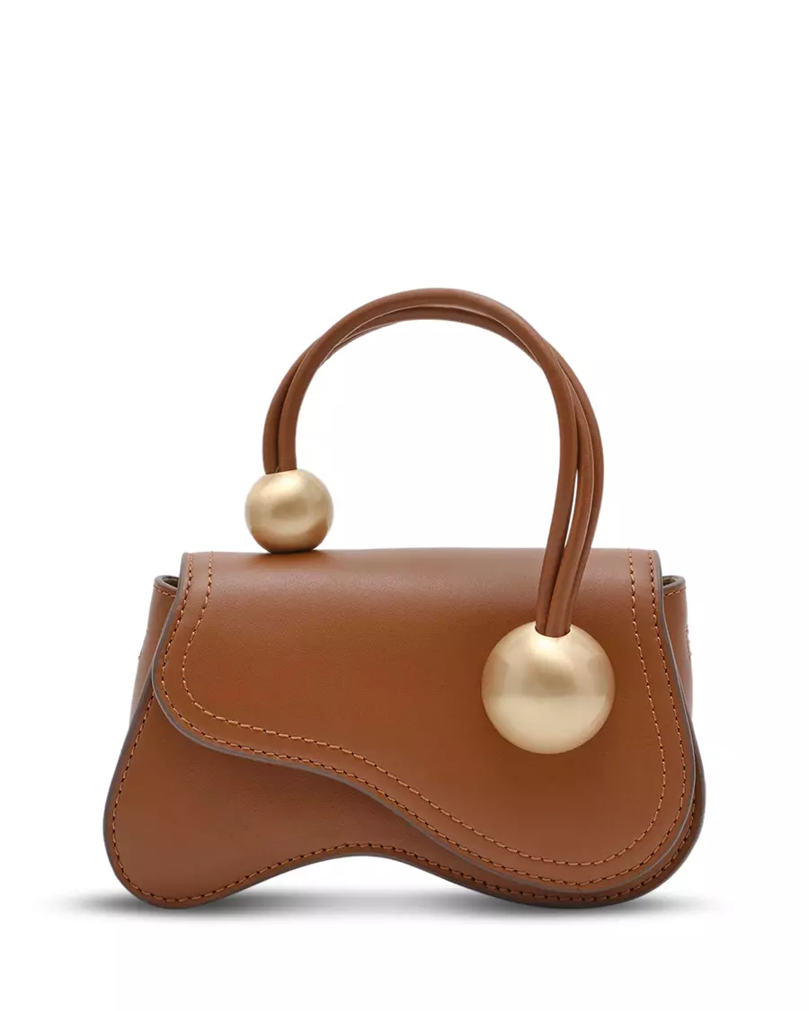 Cult Gaia Kazia Leather Nano Crossbody Bag
