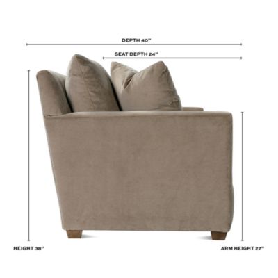 Bowery 88&amp;quot; Fabric Bench Cushion Sofa - Exclusive