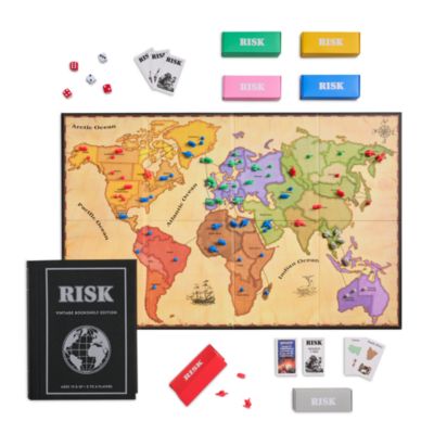 2025 Vintage Bookshelf Assortment 3 Pack: Guess Who, Risk, Trouble