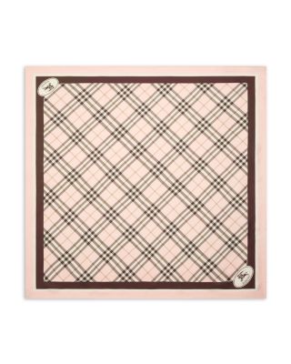 Check Knight Stamp Silk Scarf