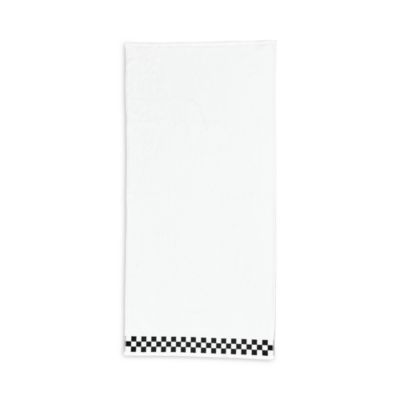Bath Towel with Check Border