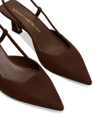 Women&#39;s Vinnie 50 Slingback Suede Pumps