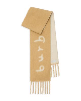 Reversible Logo Alpaca & Wool Blend Scarf