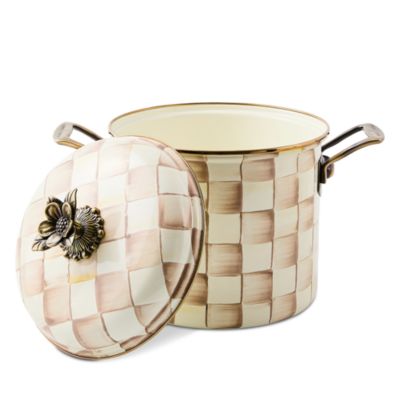 Mocha Check 7 Qt. Stockpot