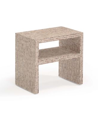 Derry Capiz Shell Nightstand