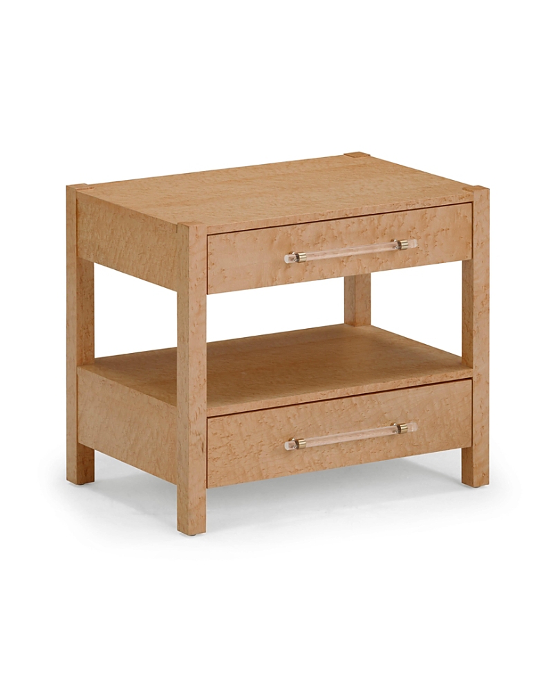 Tov Furniture Brandyss Birdseye Maple 2-drawer Nightstand In Brown