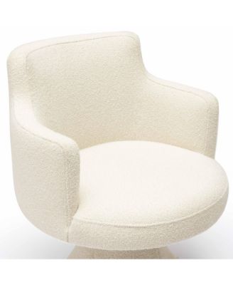 Jeffree Performance Boucle Swivel Dining Chair