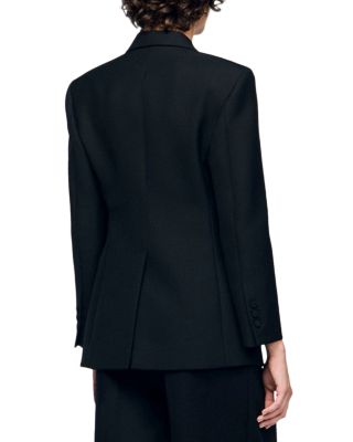 Moncea Satin Lapel Blazer