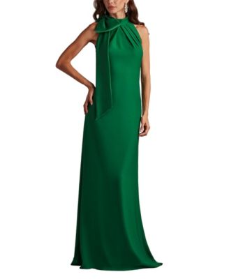 Sims Shoulder Bow Halter Gown