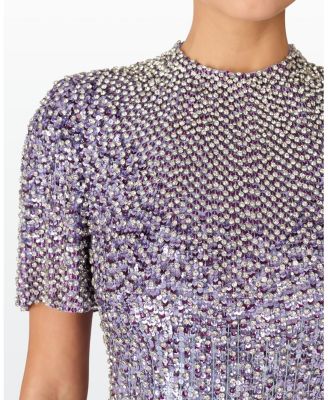 Jourdain Sequin-Embellished Gown