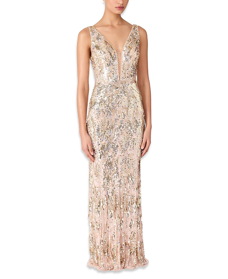 Jenny Packham Marion Maxi Dress In Neutral
