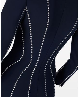 Victoire Rhinestone-Embellished Maxi Gown