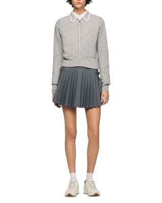 Ameo Beaded Collar Cardigan