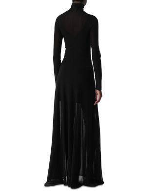 High Turtleneck Long Dress