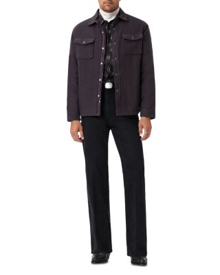 Jameson Herringbone Snap Button Long Sleeve Shirt