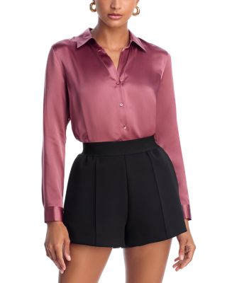 Tyler Silk Button Front Blouse