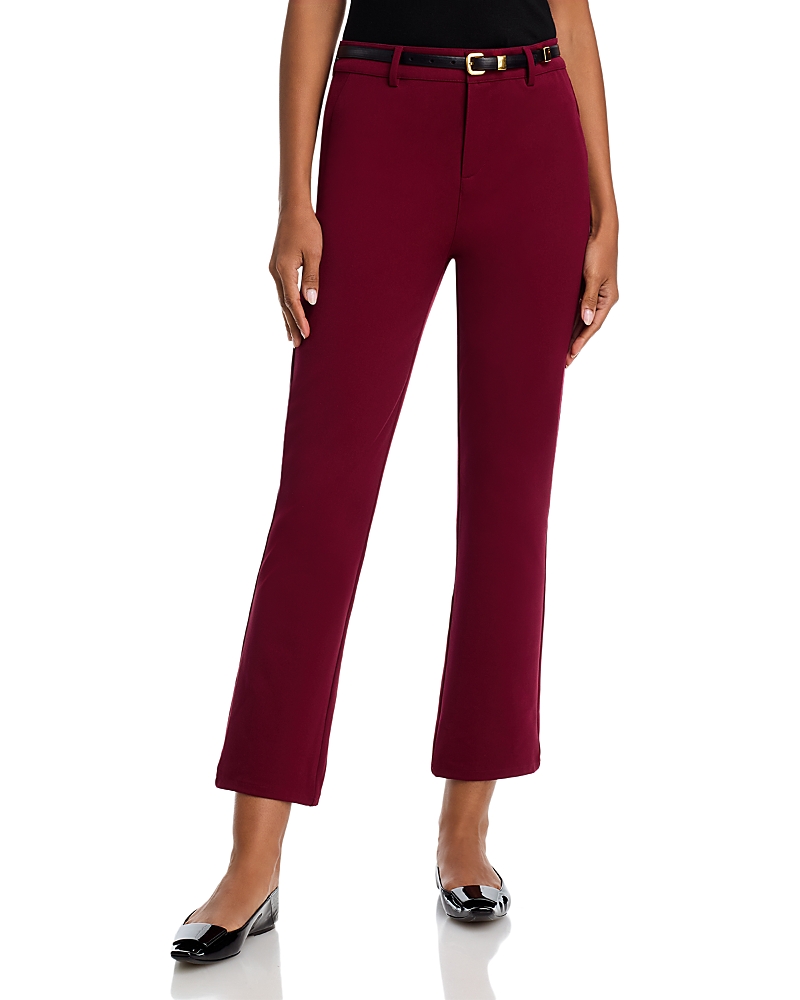L Agence L'agence Ketra Baby Boot Trousers In Burgundy