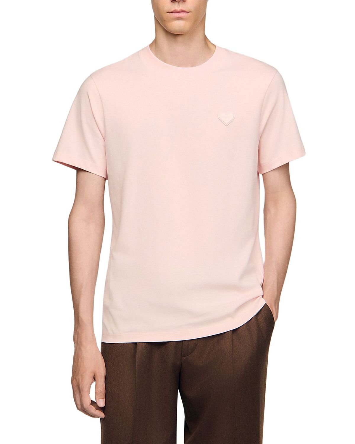 Sandro Tee With Heart Patch