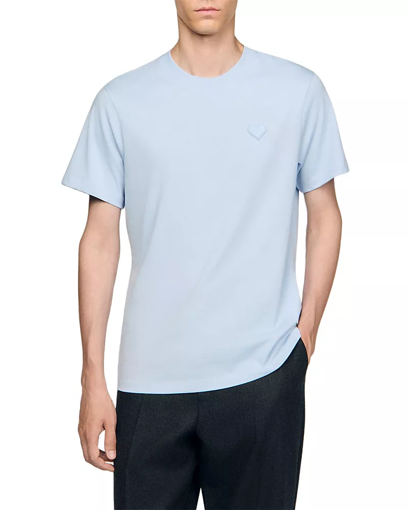 Sandro Tee With Heart Patch