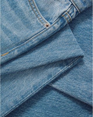 Leah Mid Rise Straight Jeans in Lakeshore