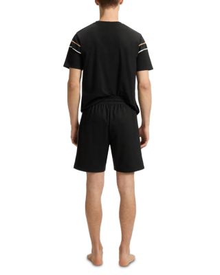 Contrast Trim Pajama Shorts