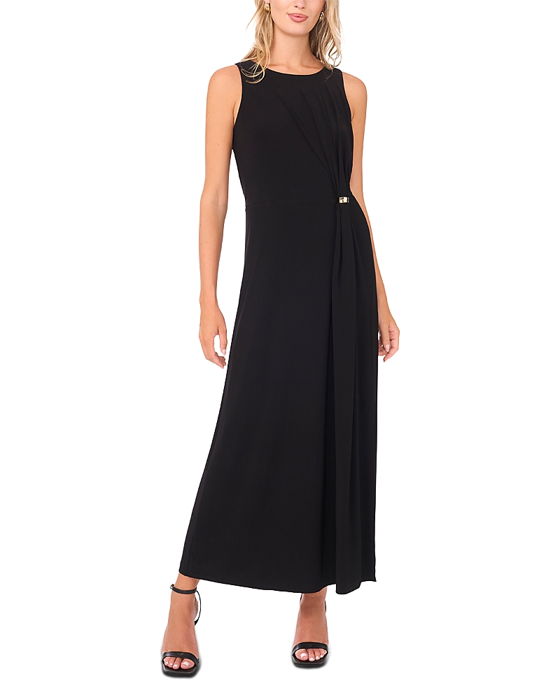 Vince Camuto Gathered Twist Maxi Dress In Black