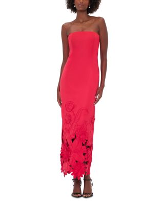 Rayna Strapless Appliqu&amp;eacute; Dress