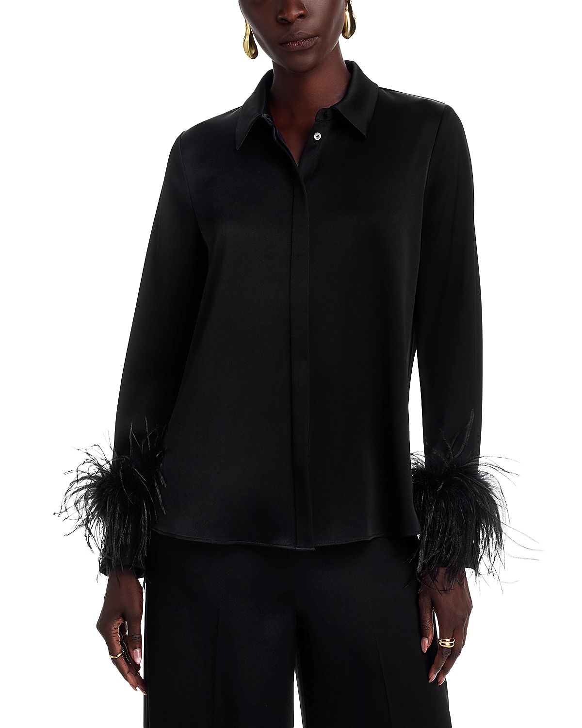 Ungaro Luna Satin Back Crepe Blouse