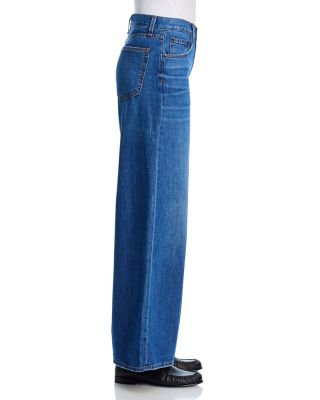 Atomic High Rise Wide Leg Jeans in Feather Weight Gunnison