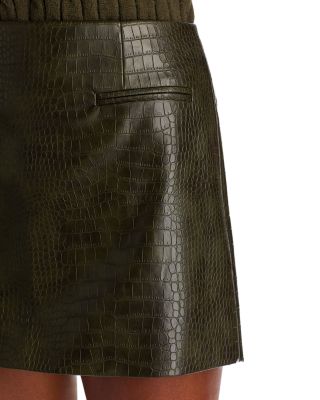 Baron Faux Leather Mini Skirt