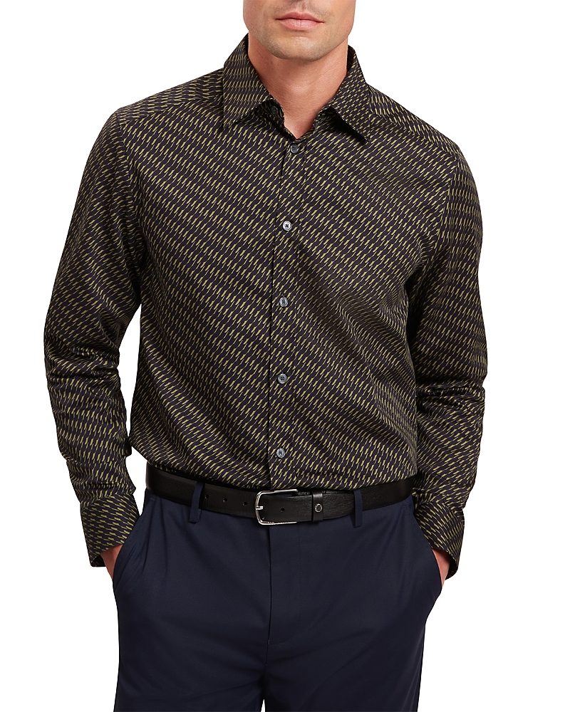 Ted Baker Kristov Regular Fit Bold Geo Cotton Tee