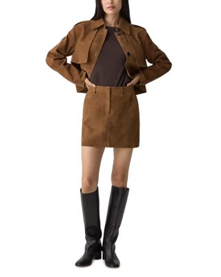 Leather Trouser Mini Skirt