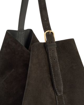 Belted Suede Tote