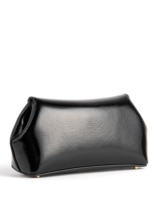 Mini T-Lock Glossy Leather Naplack Clutch 