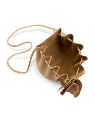 Flower Stud Leather Crossbody Bag