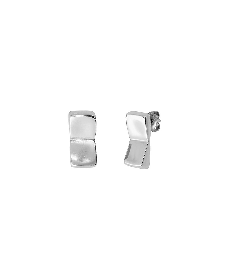 Unode50 Rectangular Plate Earrings In Metallic