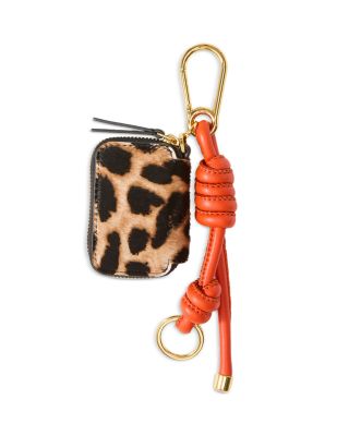 Leopard Print Zip Pouch Bag Charm