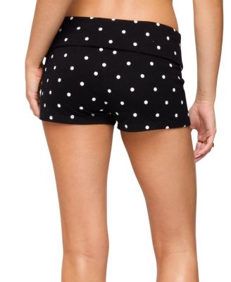 Chelsie Polka Dot Foldover Shorts