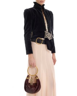 Sphere Shearling Bracelet Bag Charm