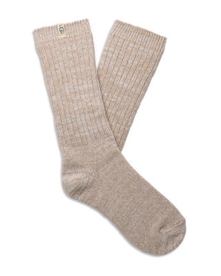 Rib Knit Slouchy Crew Socks, Pack of 3