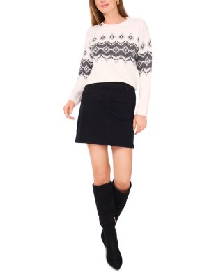 Fair Isle Raglan Sleeve Sweater