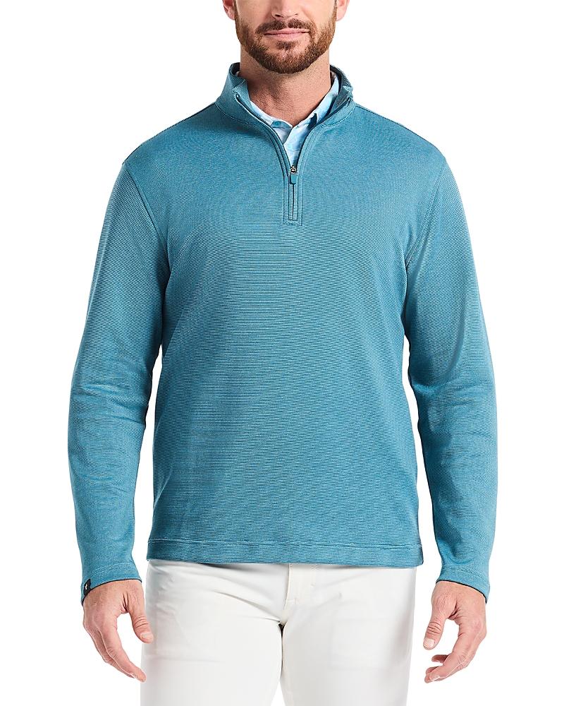 Robert Graham Troland Quarter Zip Sweater In Blue