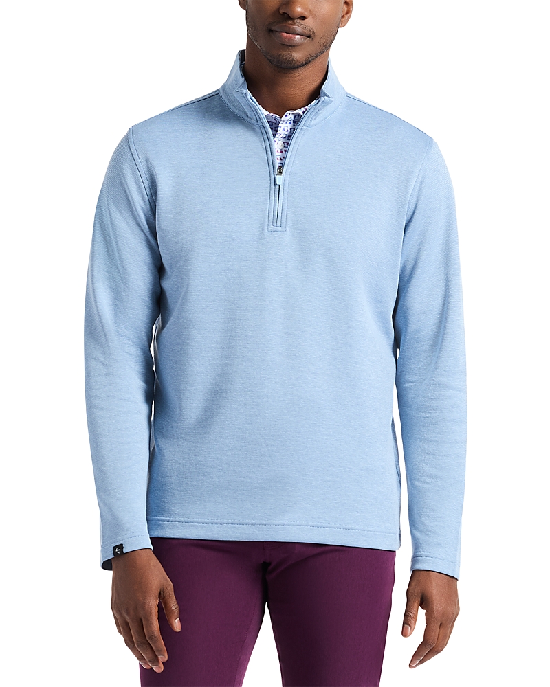 Robert Graham Troland Quarter Zip Sweater In Blue